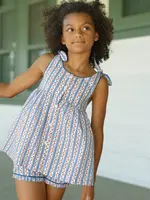 Minnow tie knot tank and short set