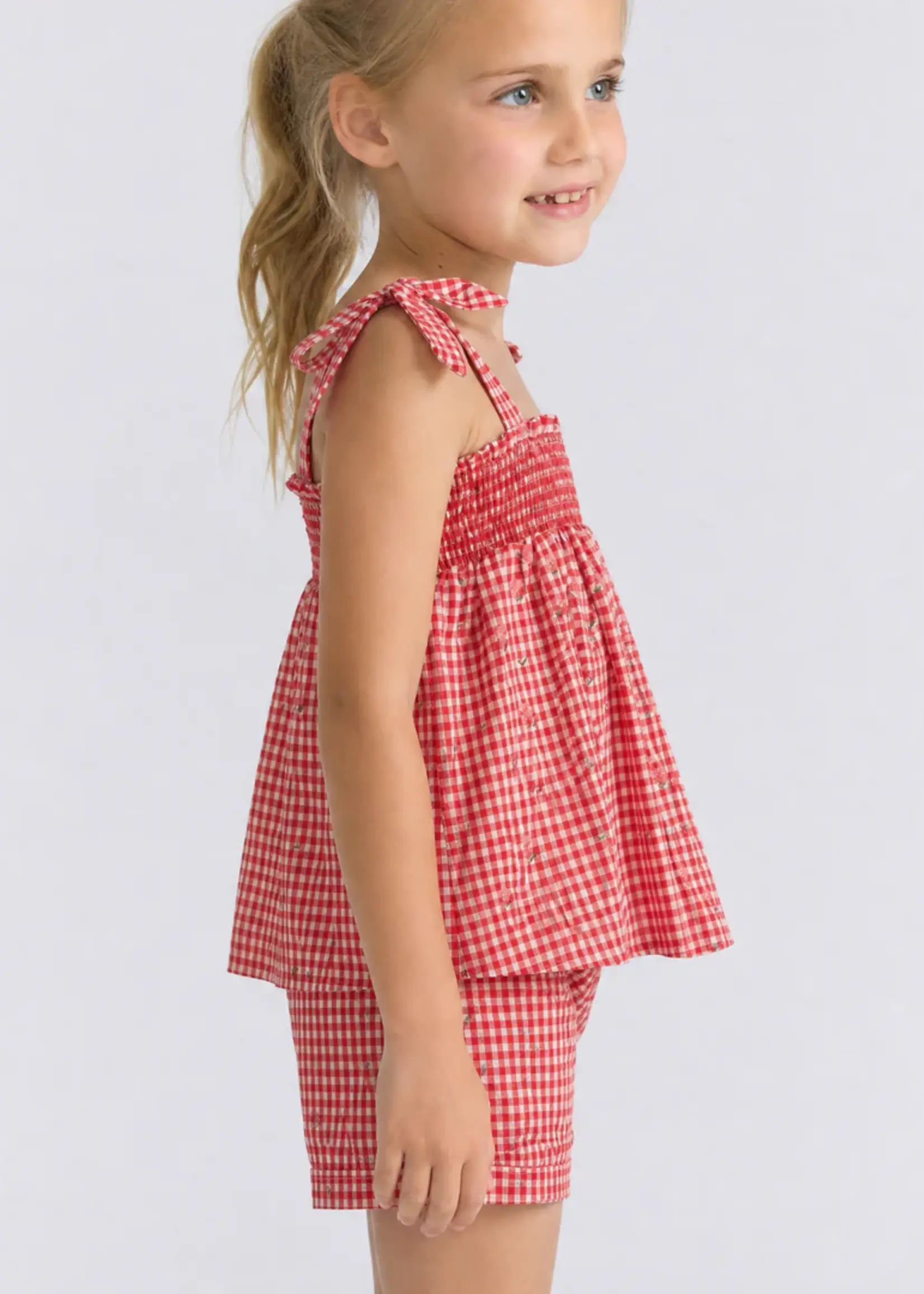 Minnow smocked tank and short set