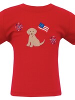 Claire and Charlie Americana Pup Boy T-Shirt S/S