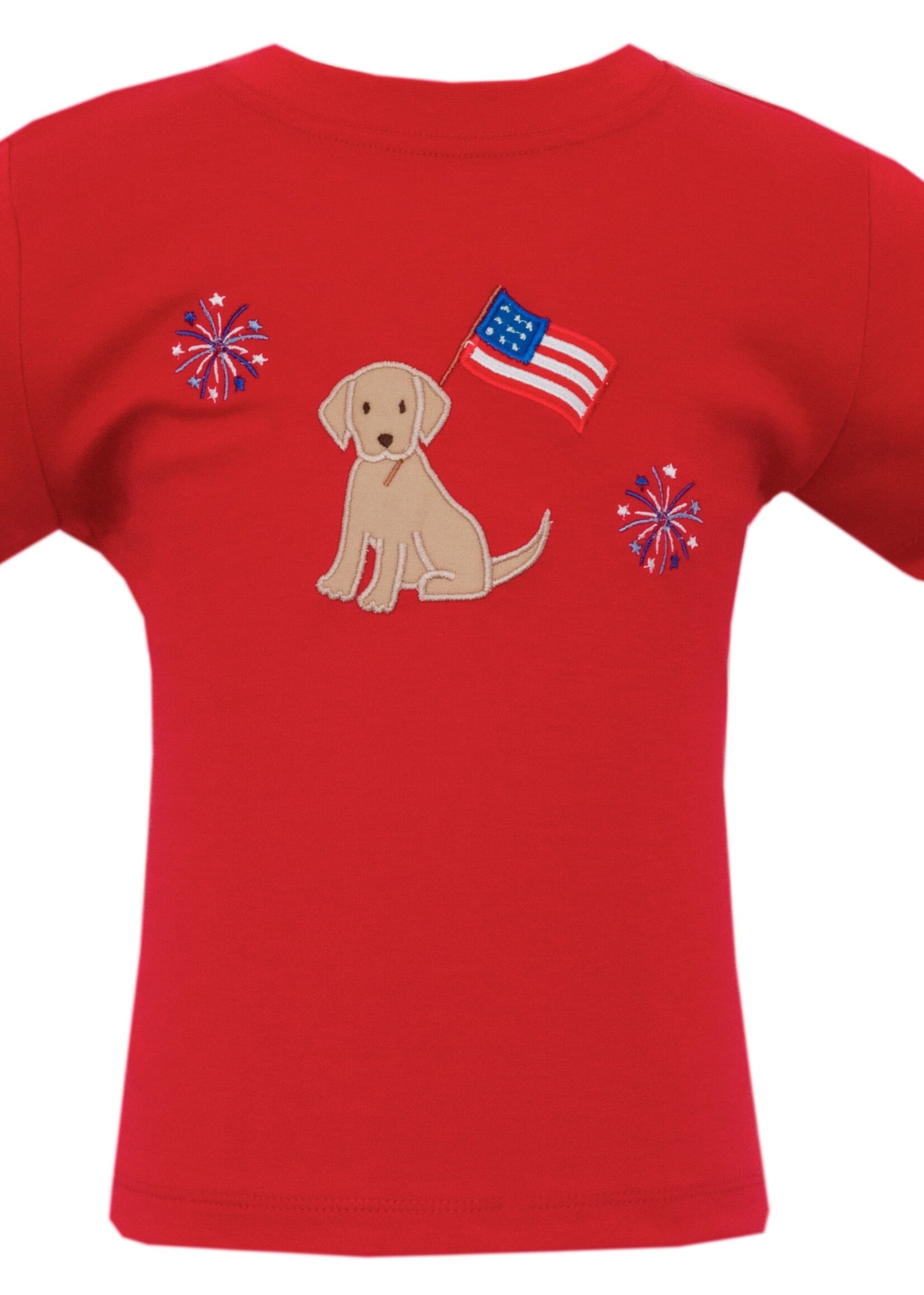 Claire and Charlie Americana Pup Boy T-Shirt S/S