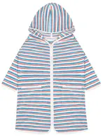 Minnow french terry hooded zipper coverup