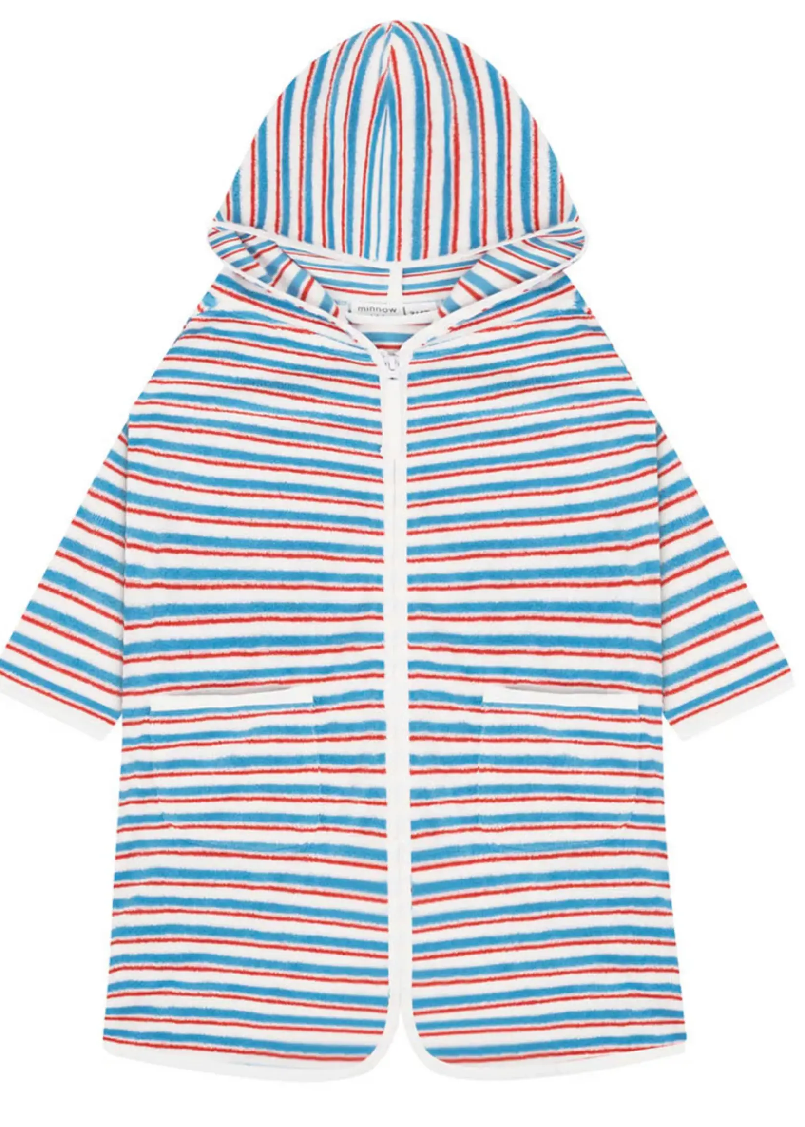 Minnow french terry hooded zipper coverup