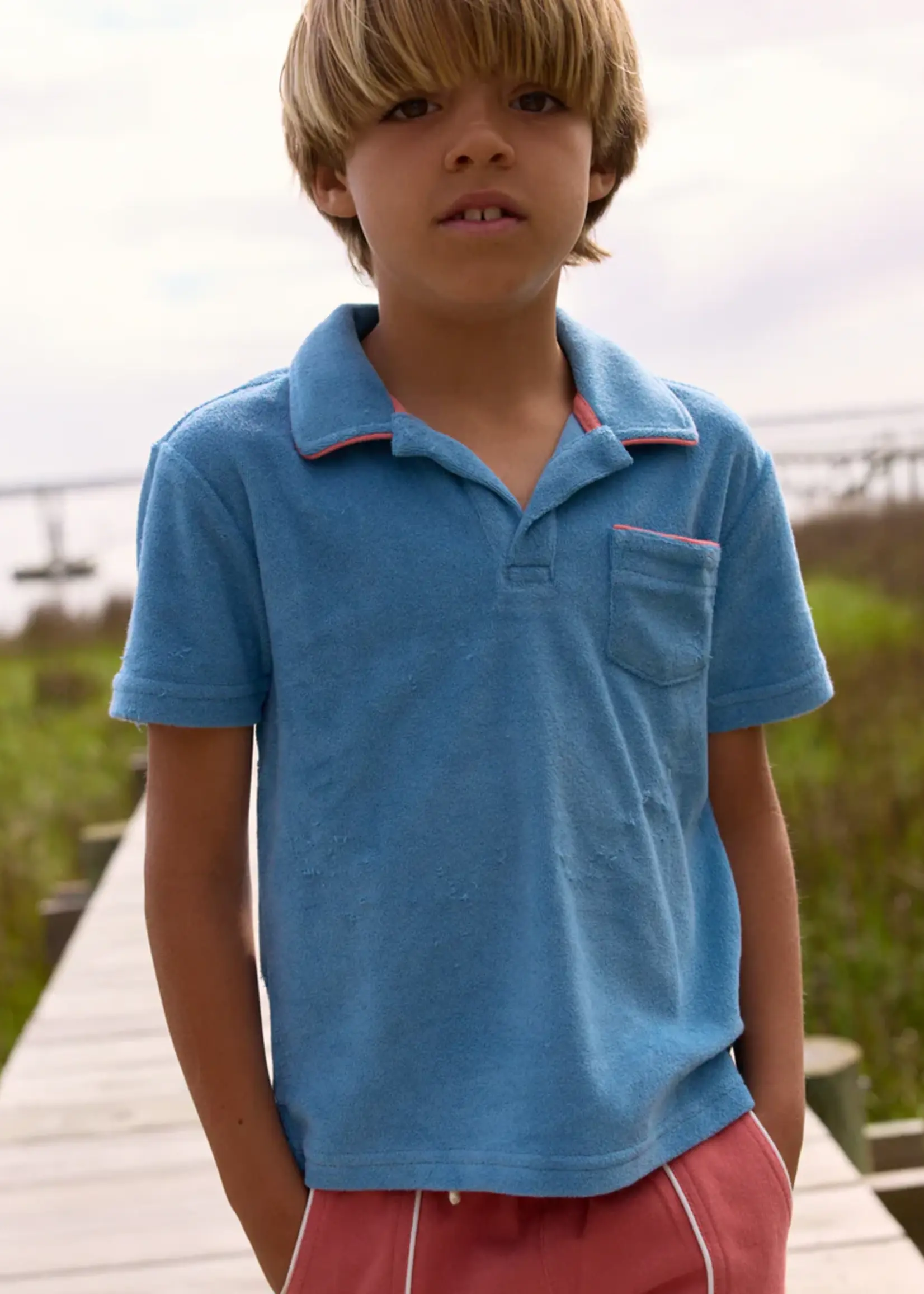 Minnow french terry polo