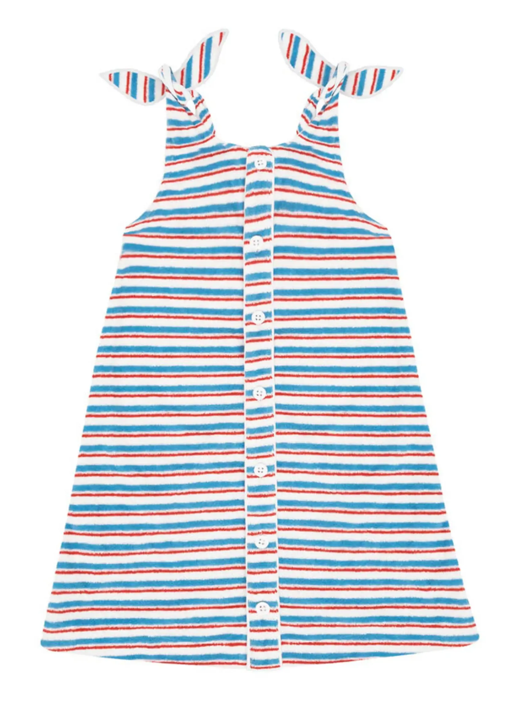 Minnow french terry tie knot dress