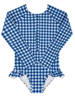 Minnow front zip rashguard one piece