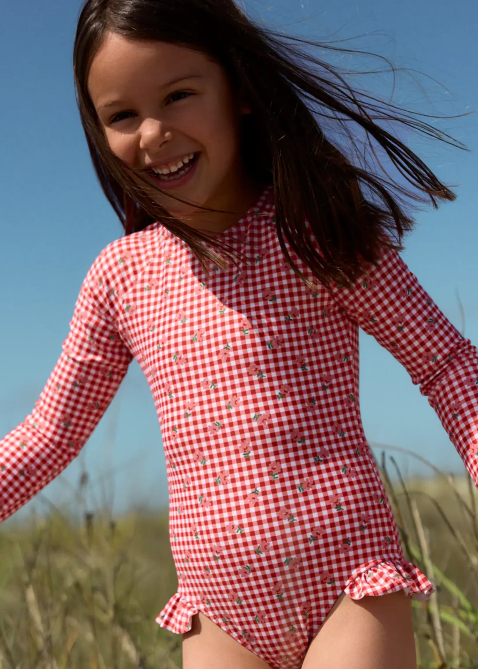 Minnow girls rashguard one piece