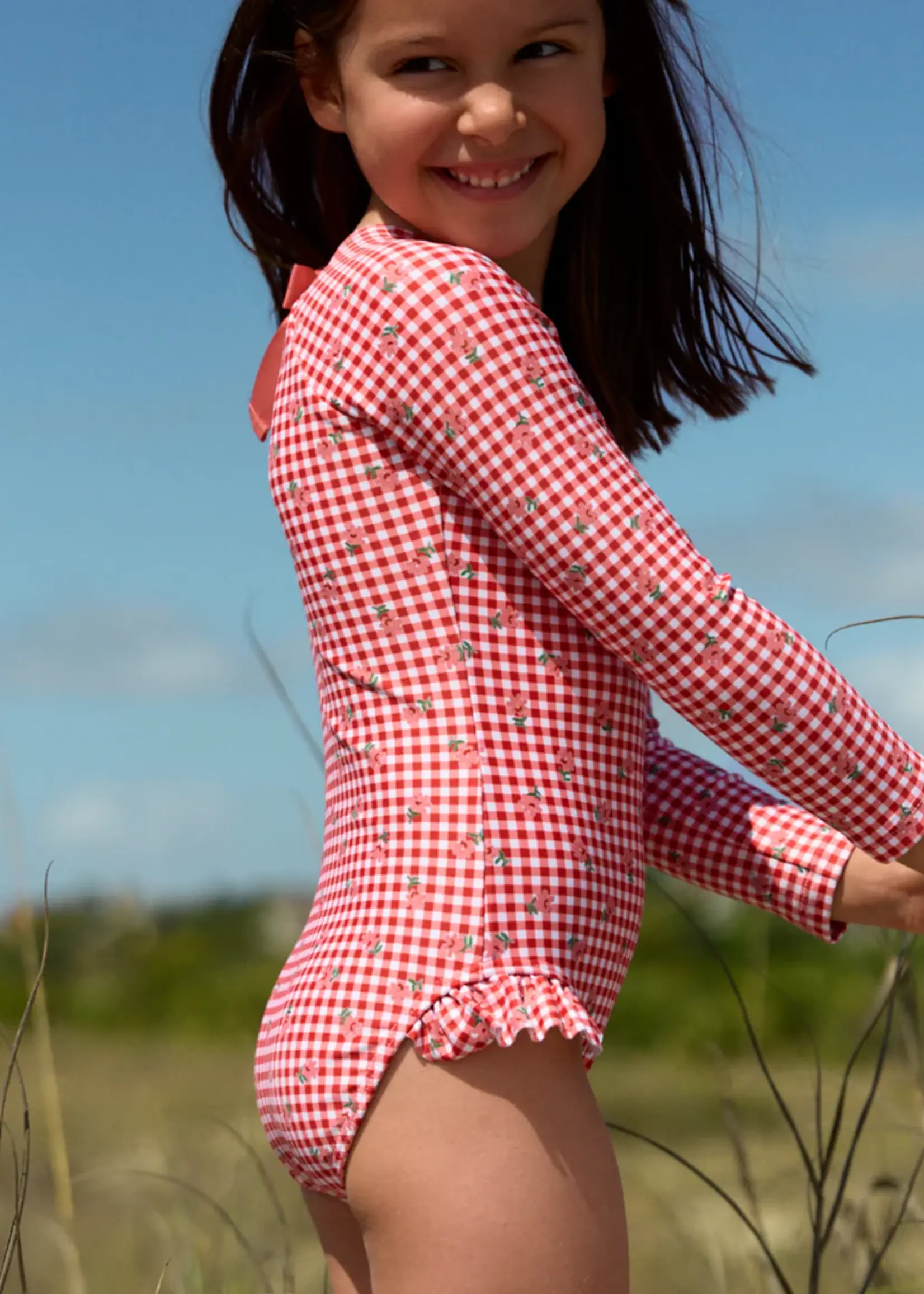 Minnow girls rashguard one piece
