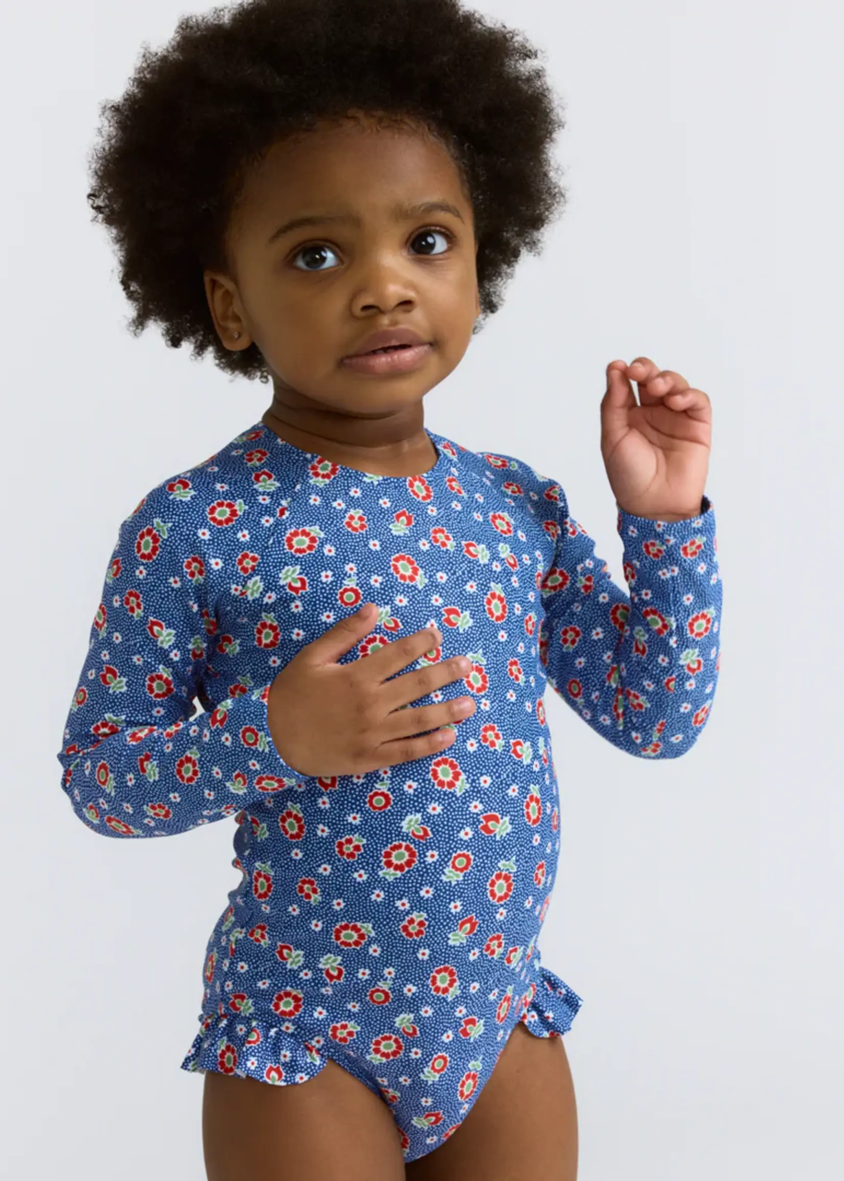Minnow girls rashguard one piece