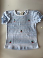 Luigi Kids Girls S/S Stripe Cherries
