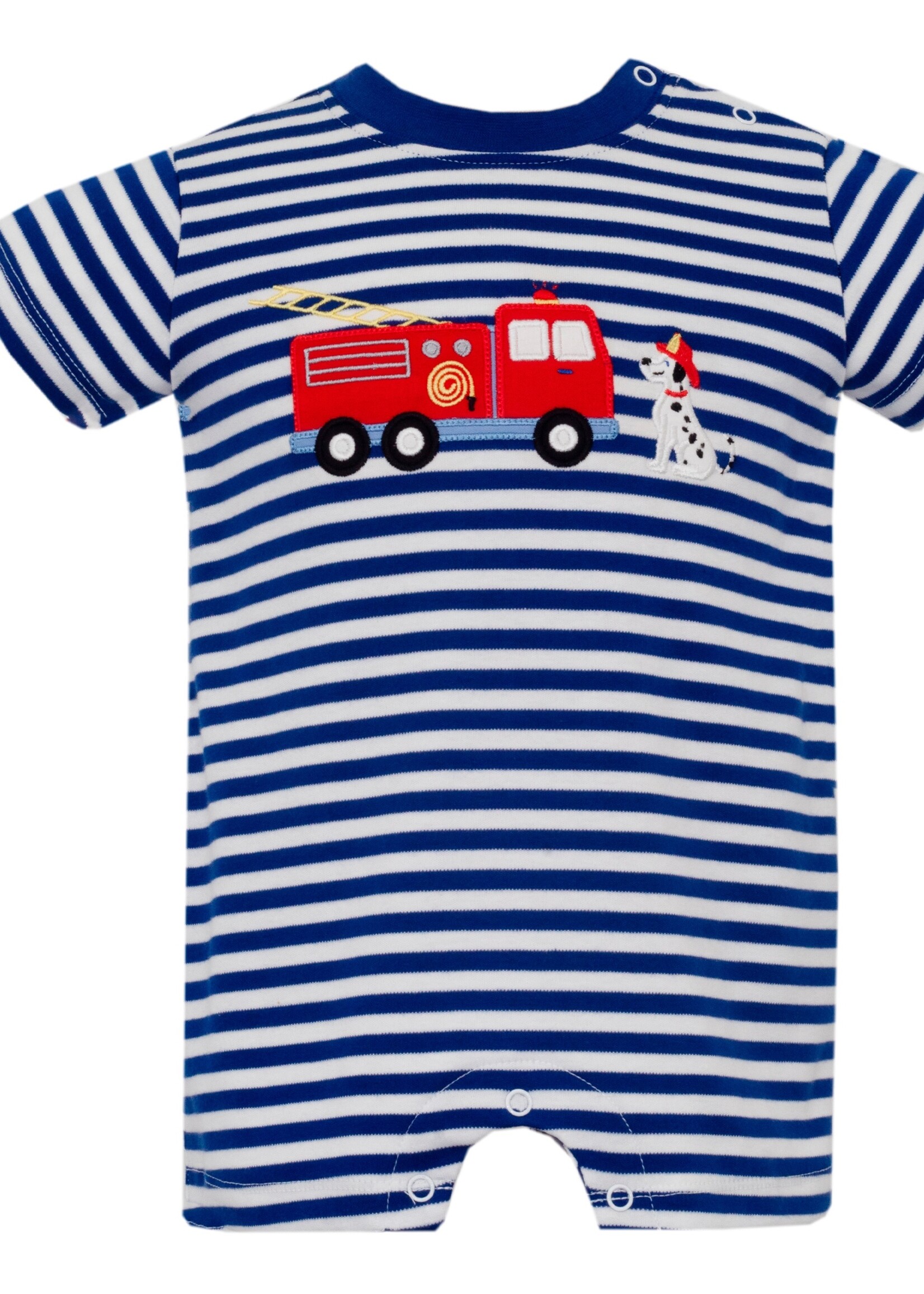 Claire and Charlie Firetruck Short Romper