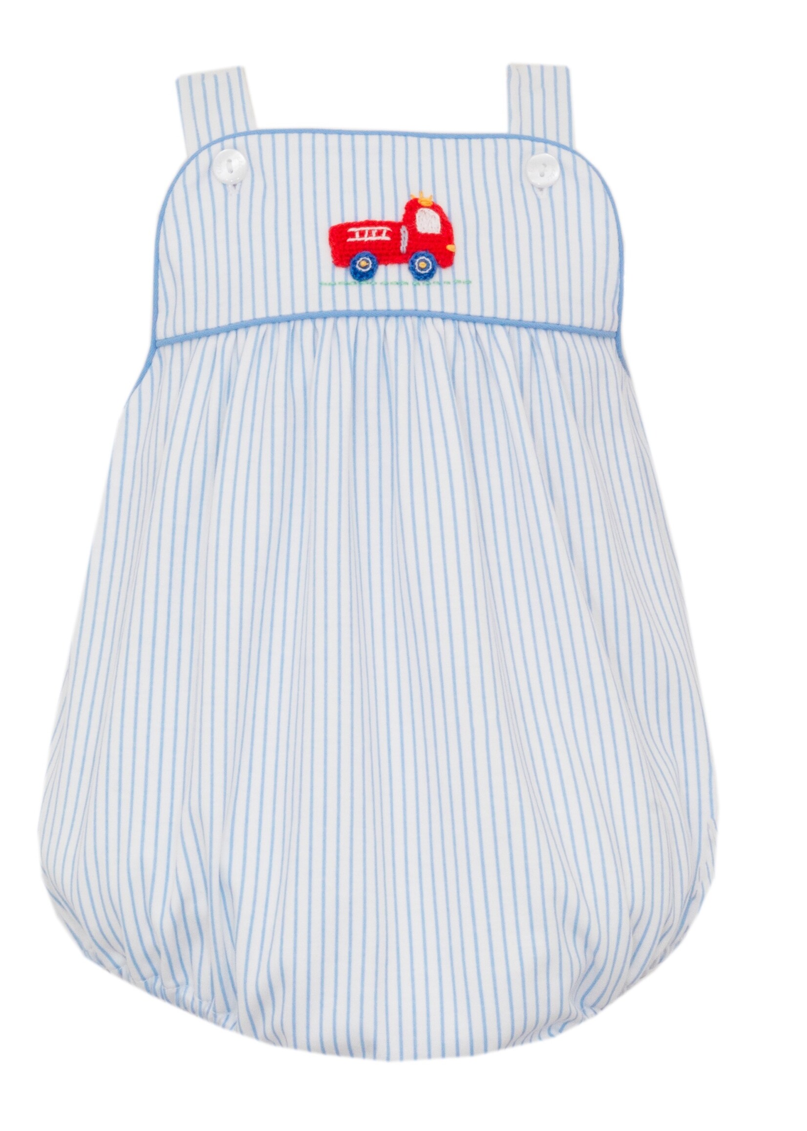 Petit Bebe Firetruck Boy Strap bubble