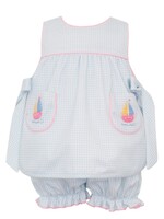 Petit Bebe SAILBOATS GIRL Bloomer Set