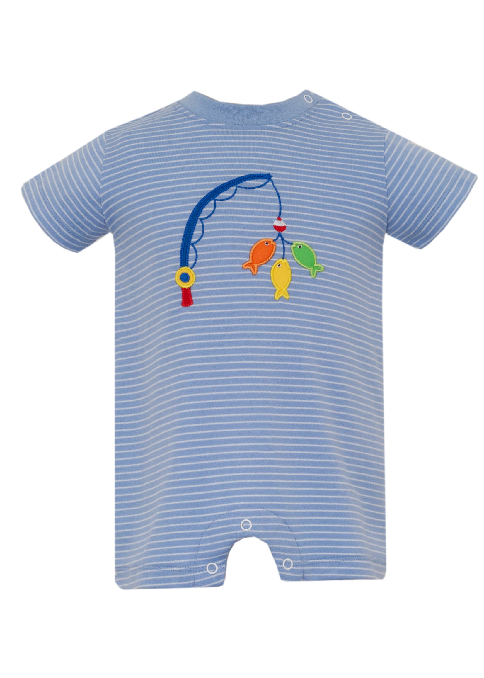 Claire and Charlie Fishing Lures BOY Short Romper
