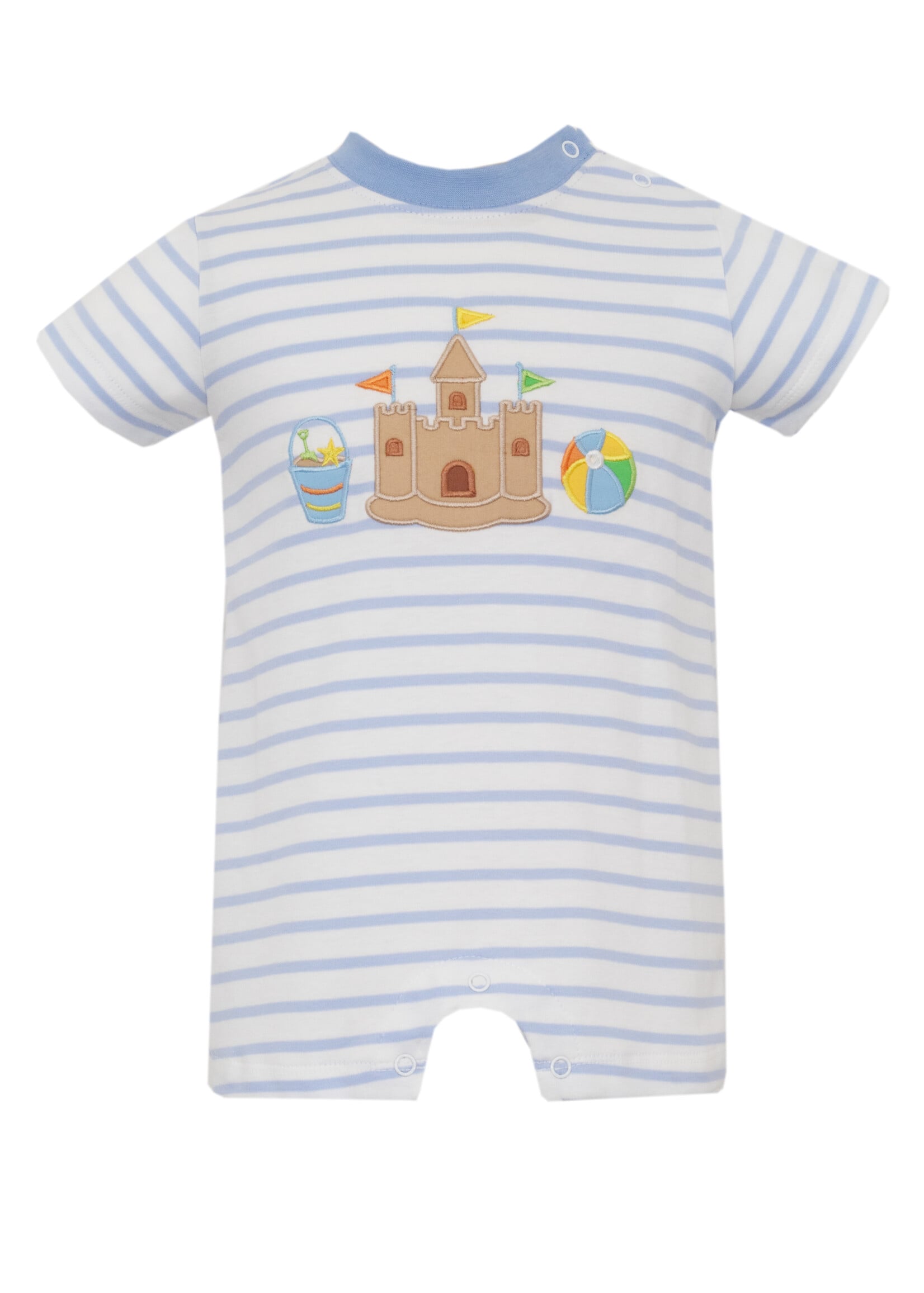 Claire and Charlie SAND CASTLE BOY Short Romper