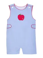 Little English Applique Button Tab John John