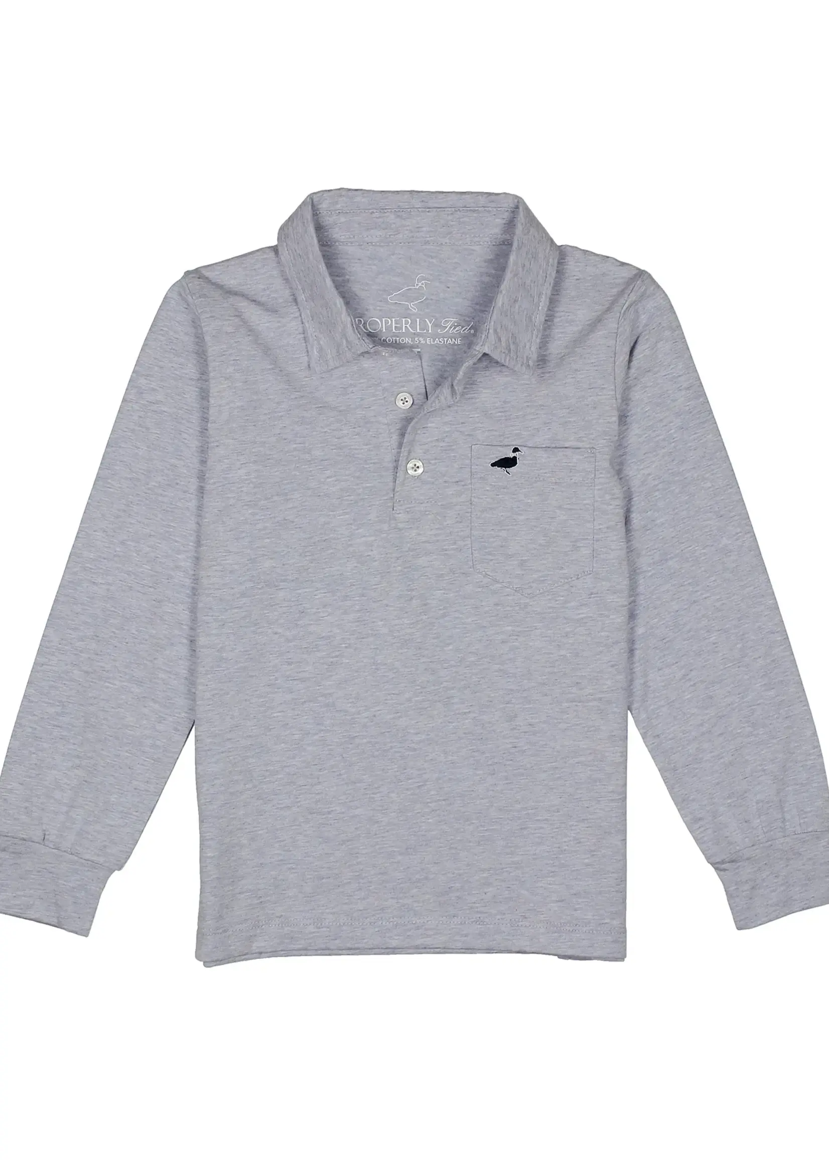 Properly Tied Boys Harrison Pocket Polo LS