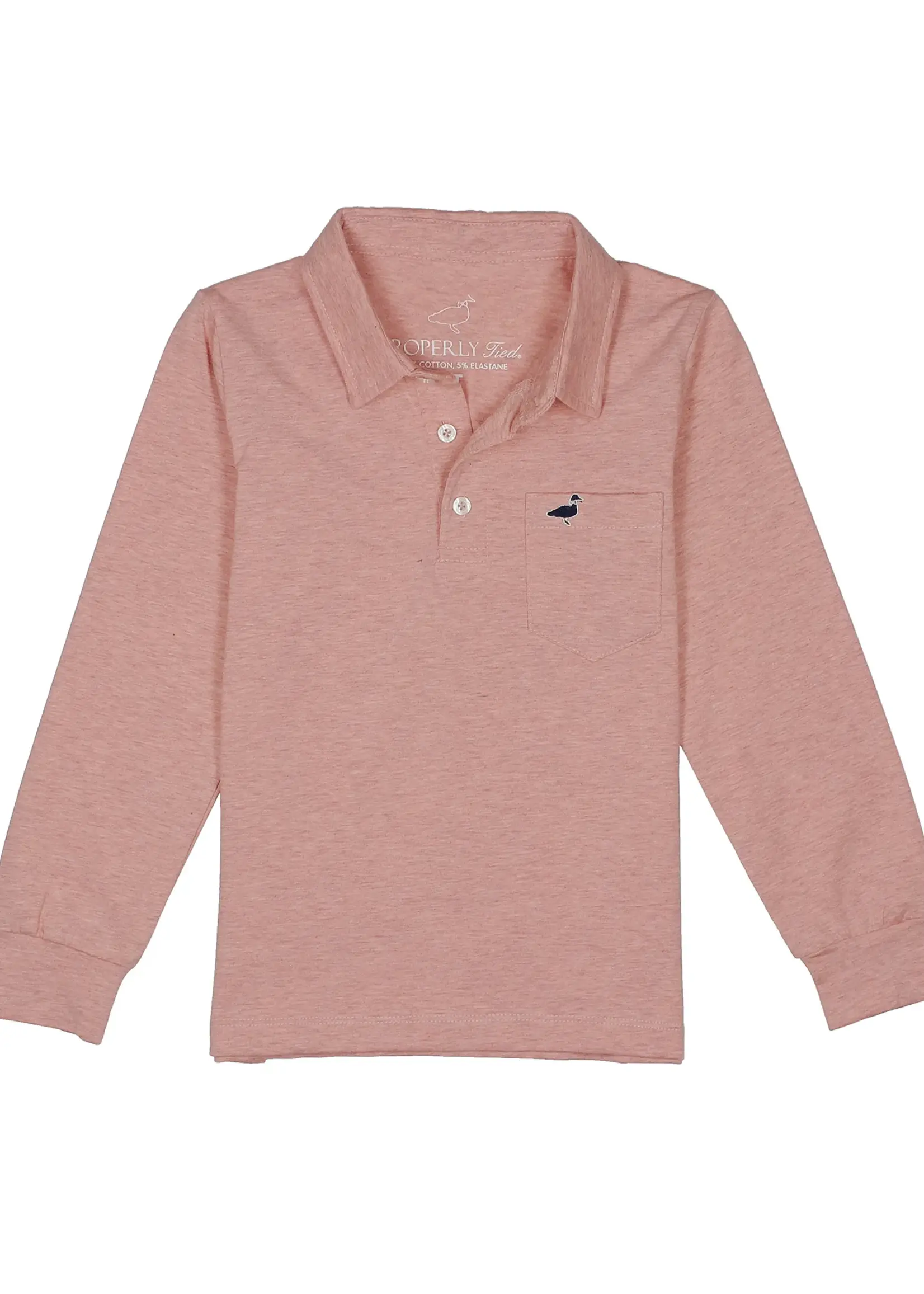 Properly Tied Boys Harrison Pocket Polo LS