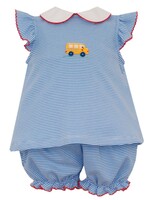 Petit Bebe School Bus Girls Bloomer Set