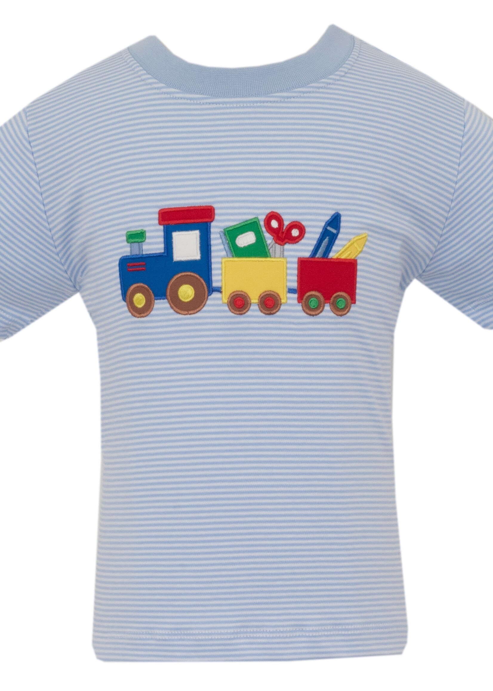 Claire and Charlie School Train BOY T-Shirt S/S