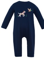 Claire and Charlie HUNTING DOG Long Romper