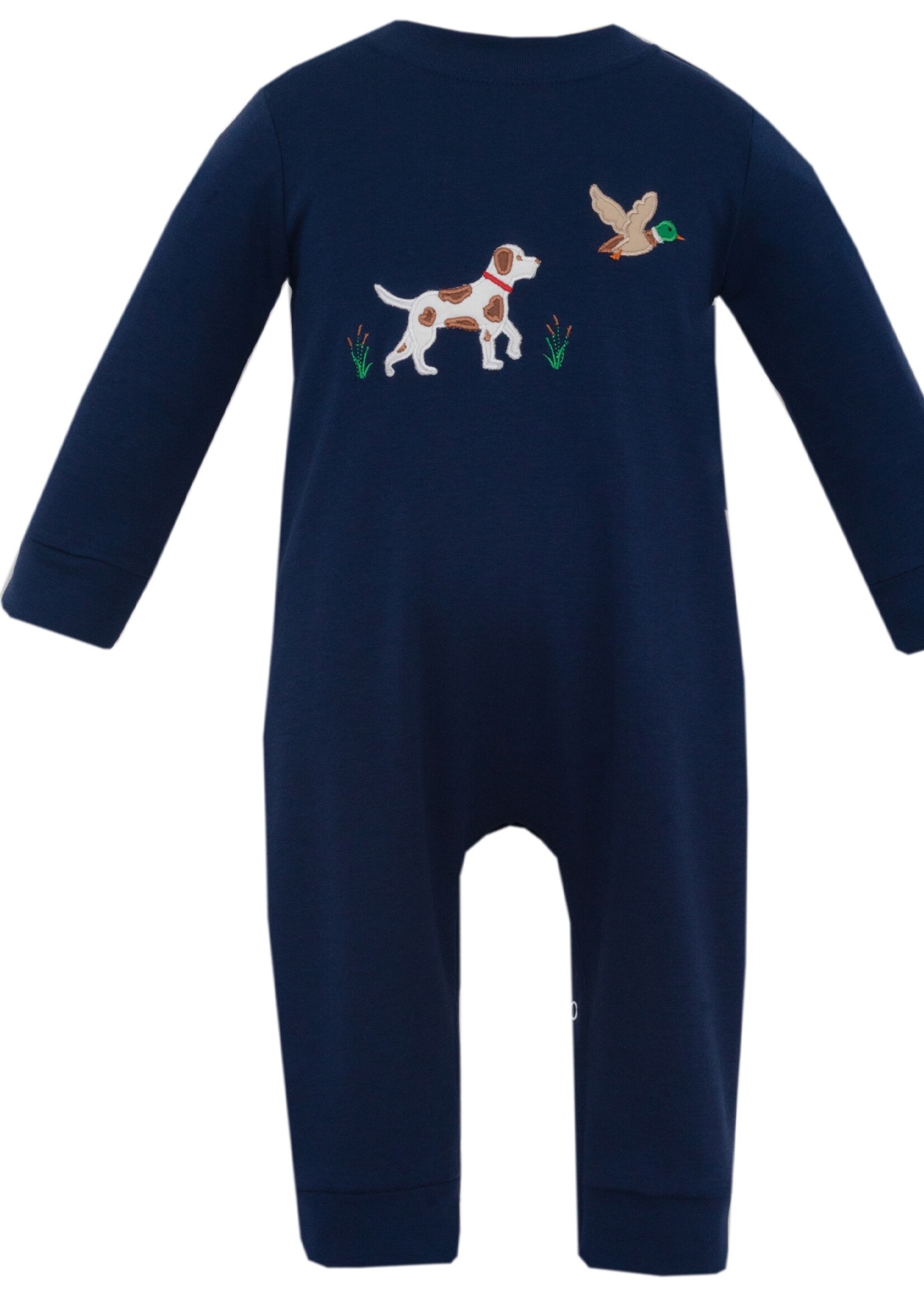 Claire and Charlie HUNTING DOG Long Romper