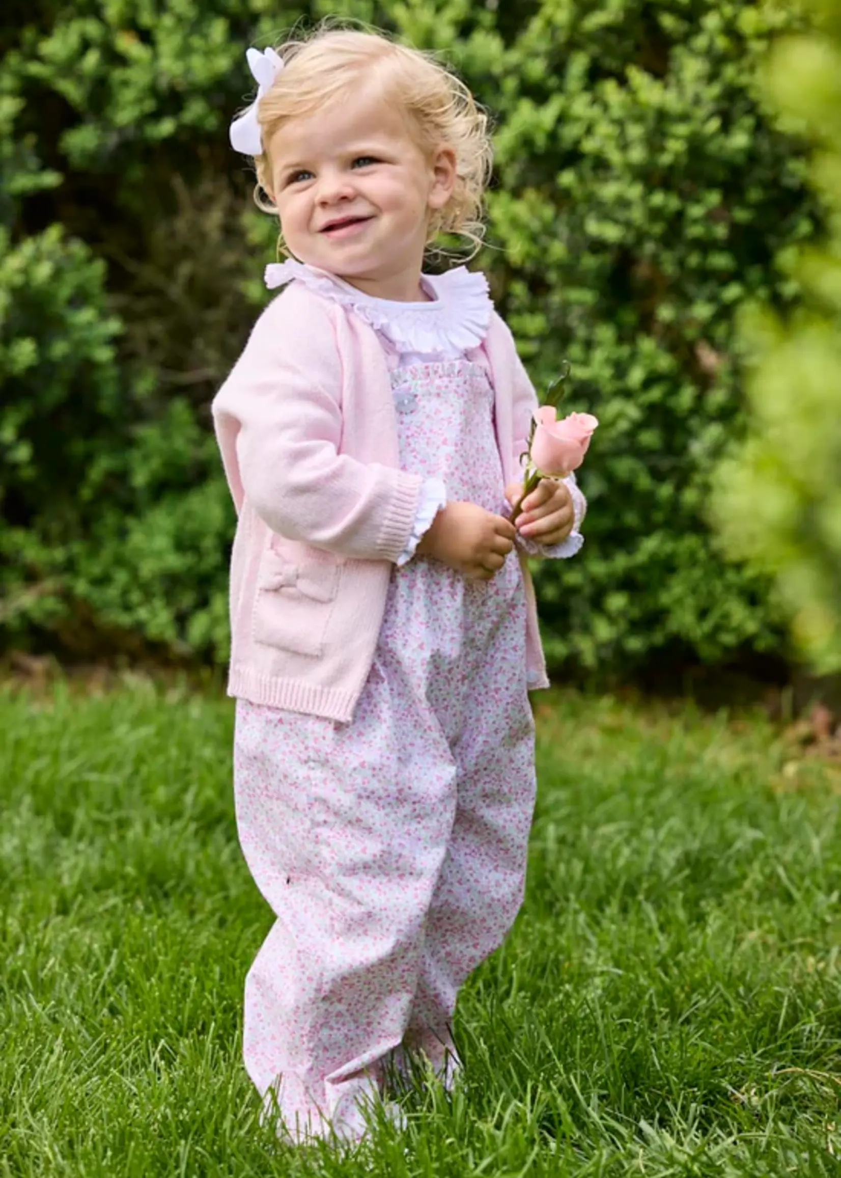 Little English Bow Pocket Cardigan