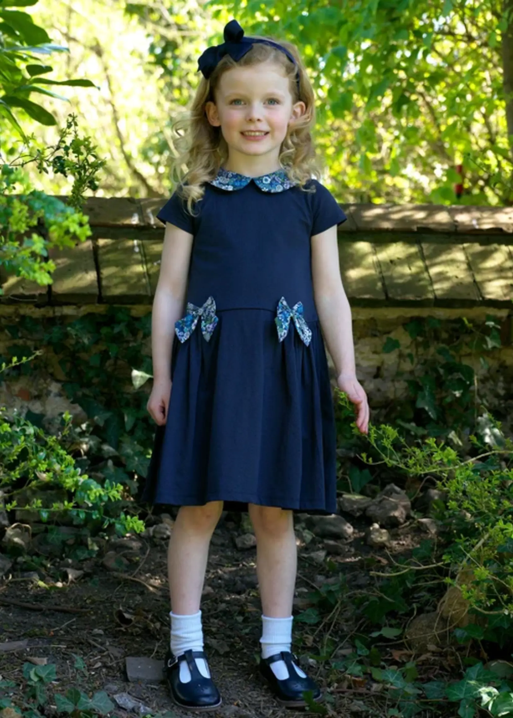 Rachel Riley Dahlia Jersey Bow Dress