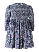 Rachel Riley Wild Floral Ruched Dress