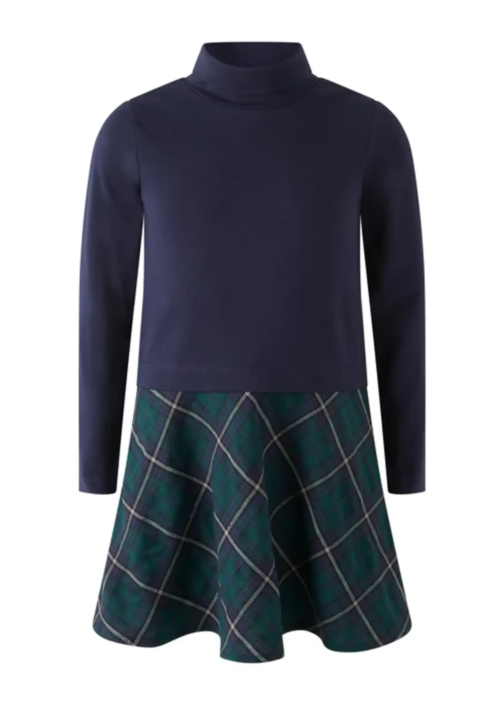 Rachel Riley Tartan Turtle Neck Dress