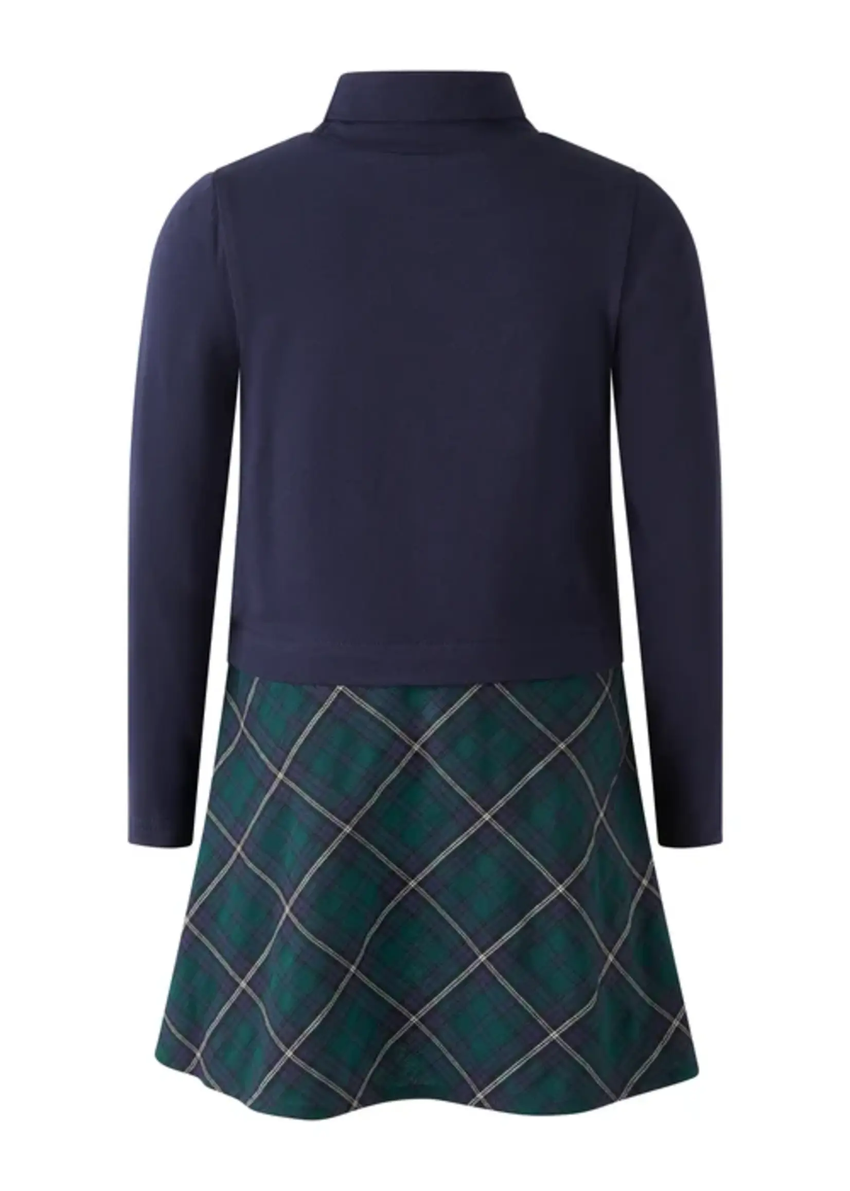 Rachel Riley Tartan Turtle Neck Dress