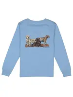 Properly Tied Boys Hunting Dogs LS