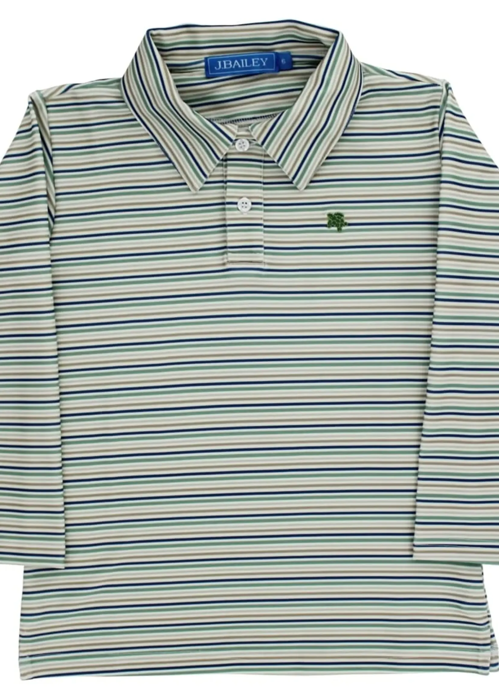 Bailey Boys L/S Striped PERFORMANCE POLO