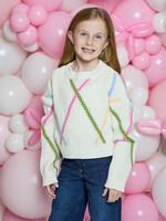 Design History L/S Sweater Rainbow