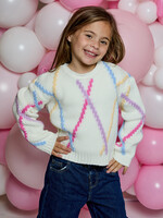 Design History L/S Sweater Rainbow