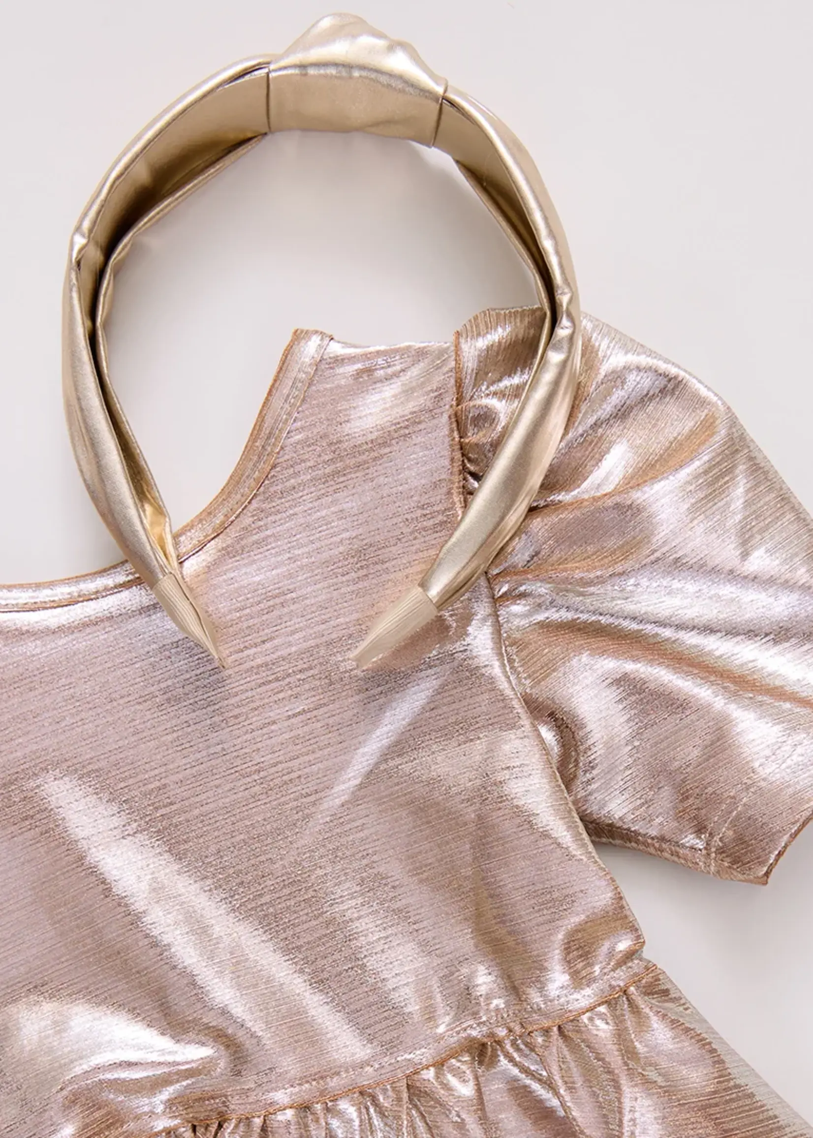 Pink Chicken Lame Holly Headband