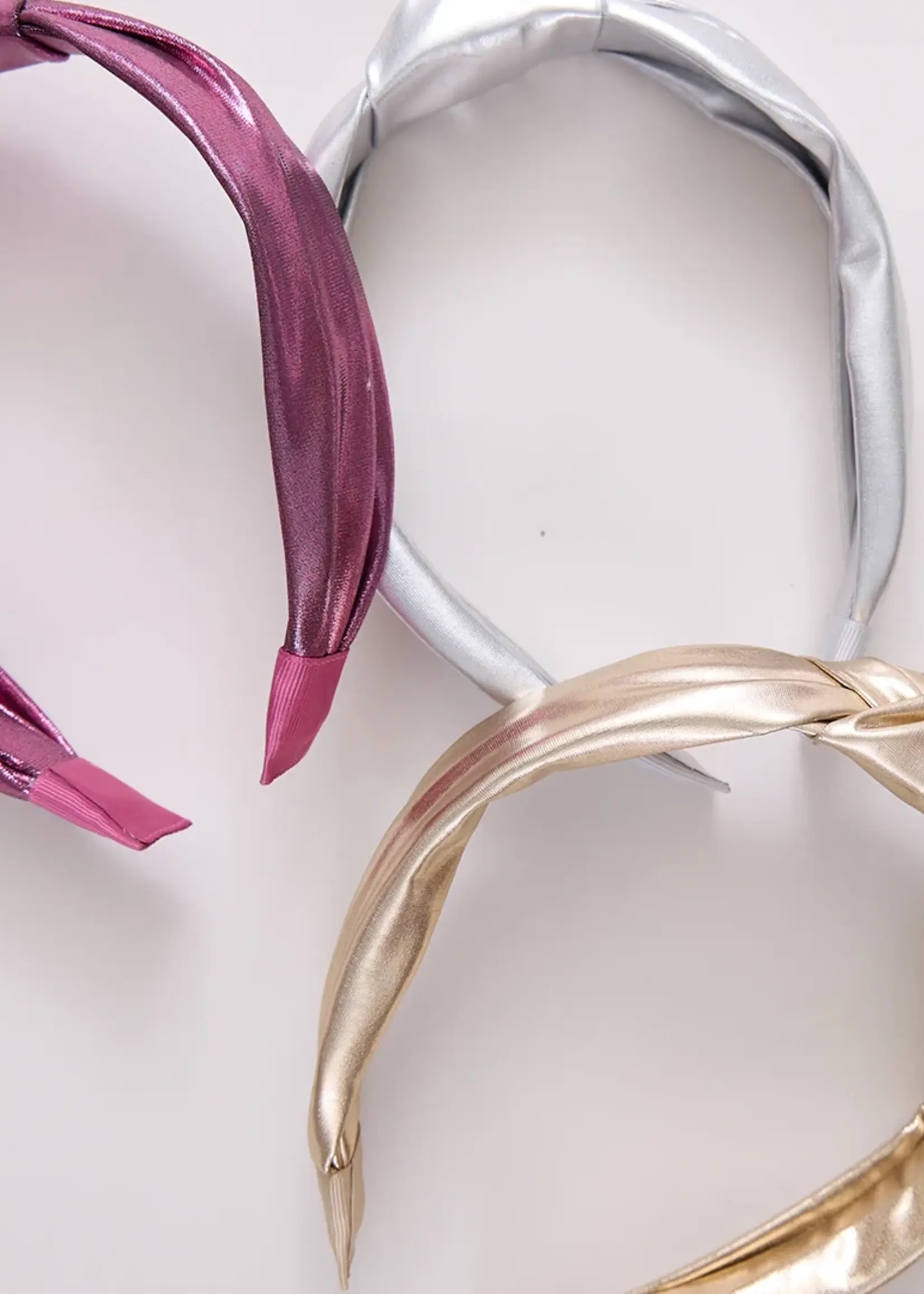 Pink Chicken Lame Holly Headband
