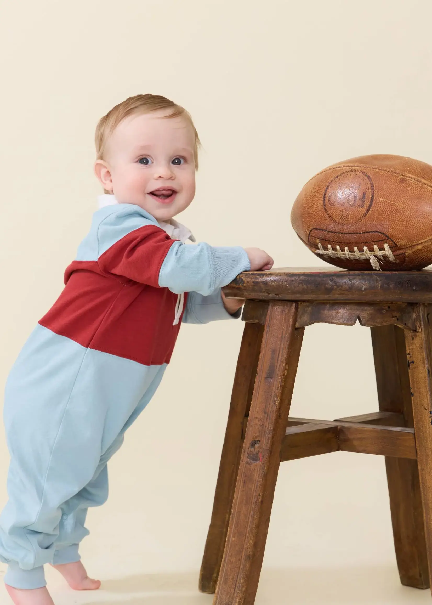 Pink Chicken Baby Boys Albert Rugby Jumper