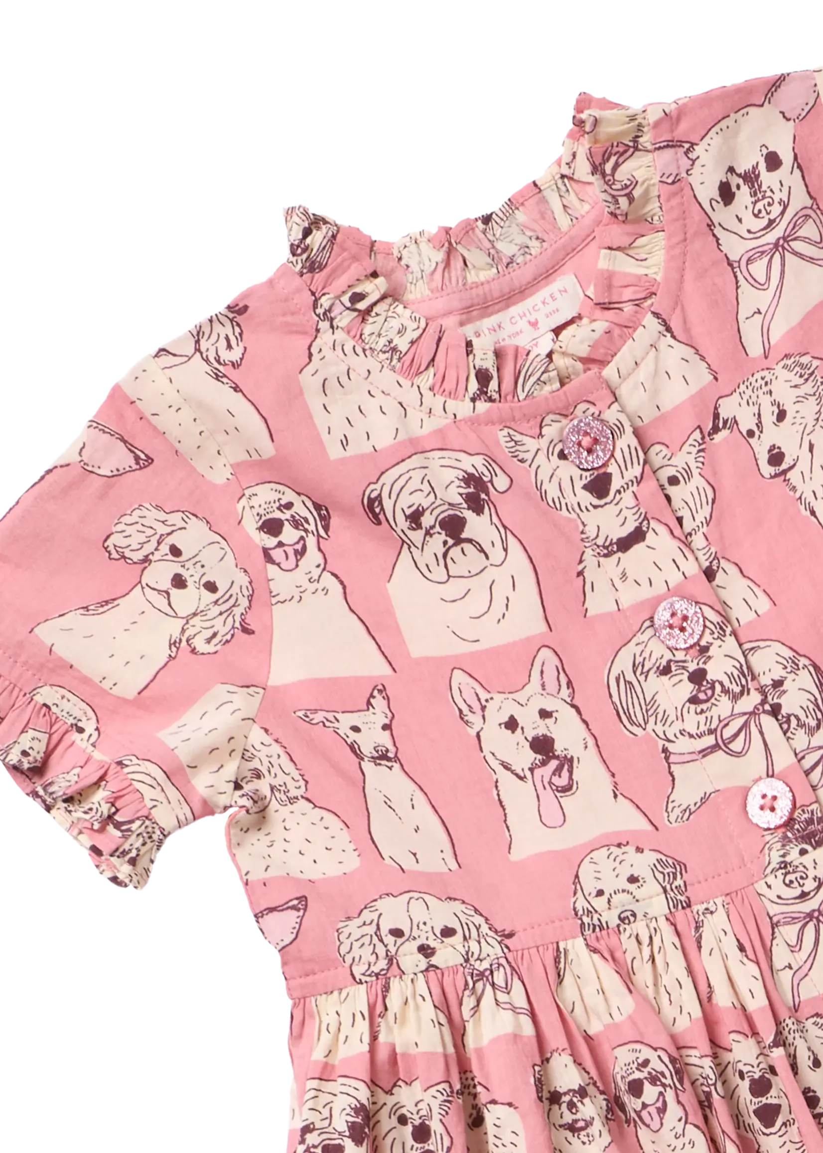 Pink Chicken Girls Autumn Dress