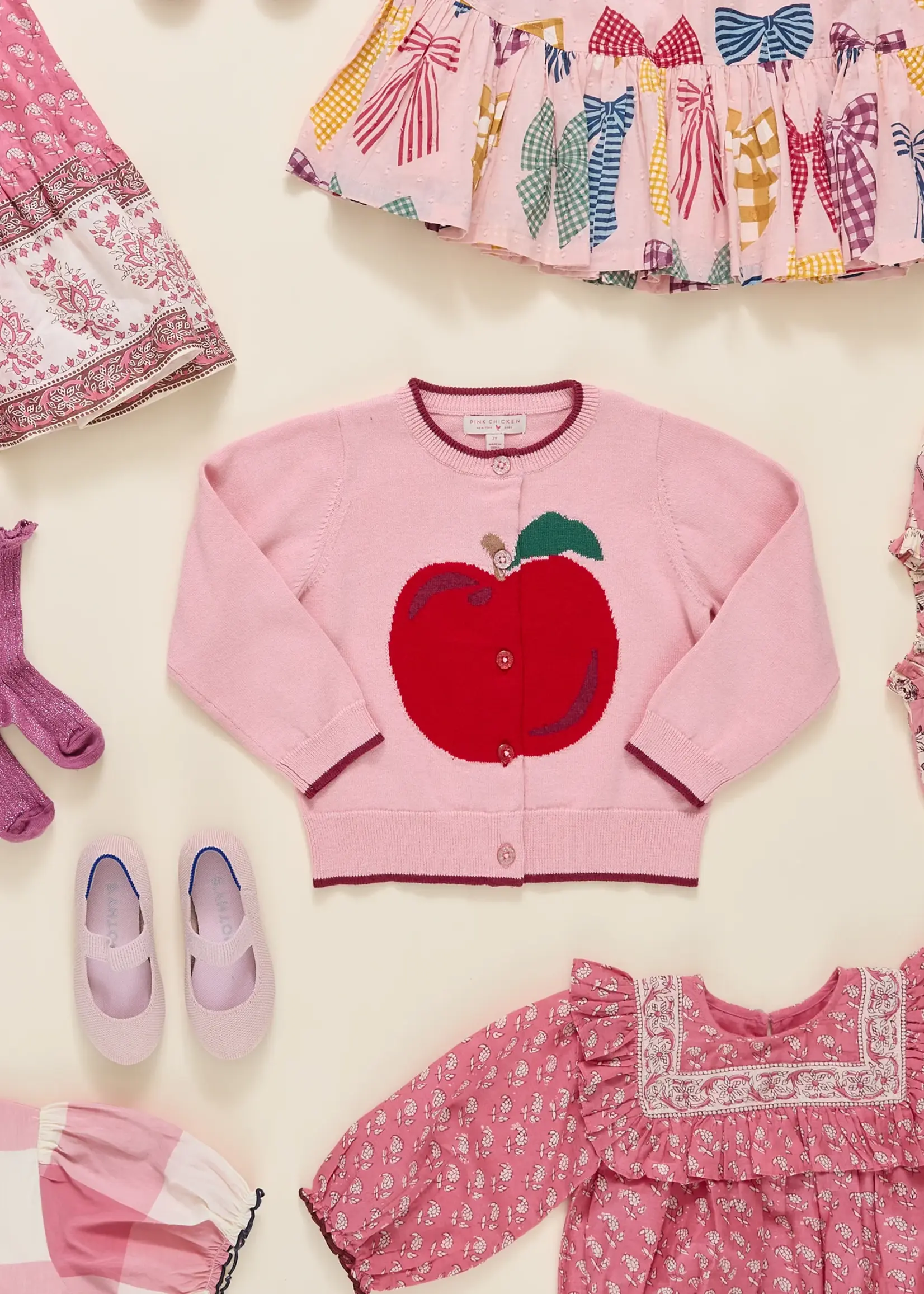 Pink Chicken Girls Autumn Dress