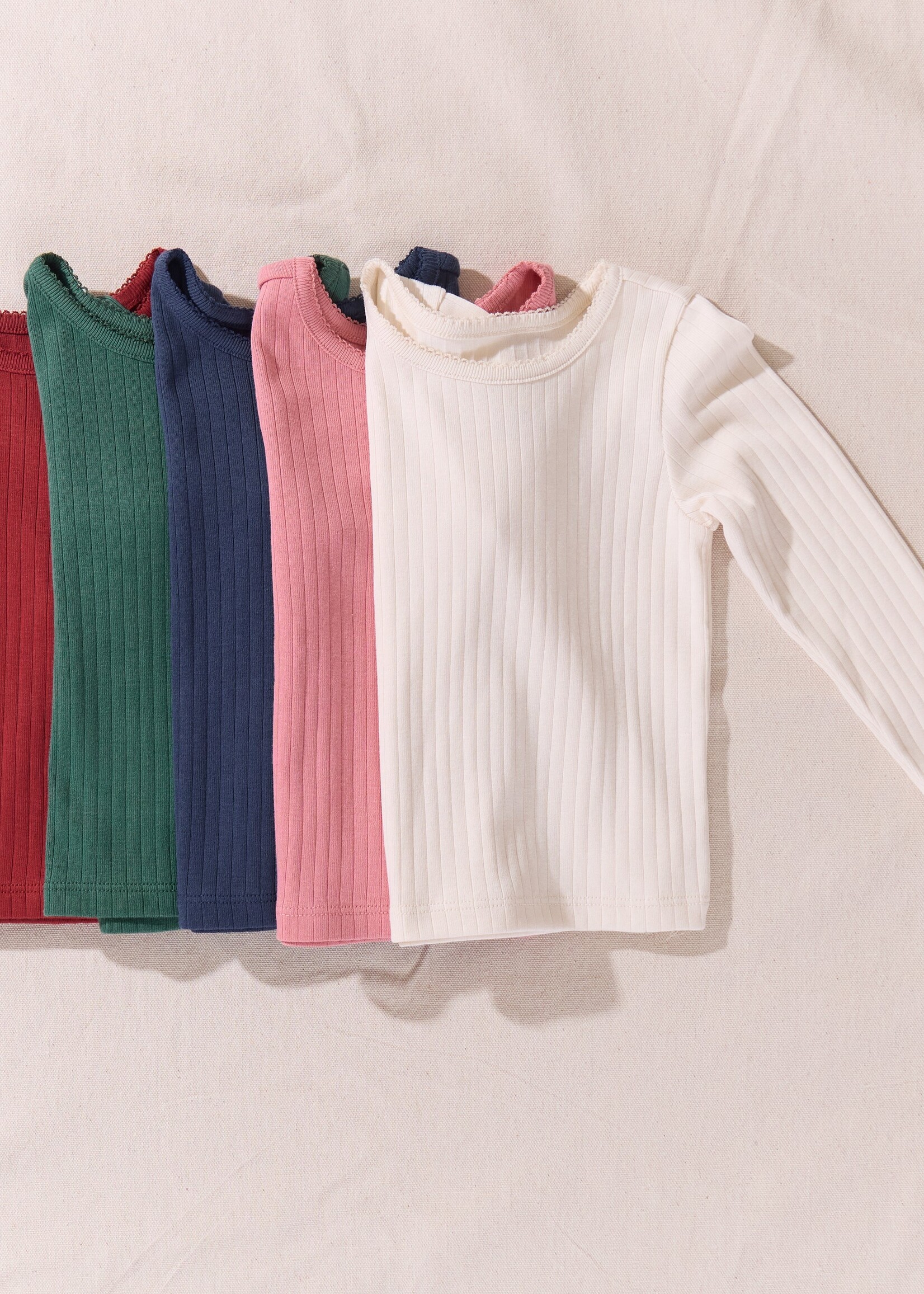 Pink Chicken seesaw long sleeve rib t-shirt