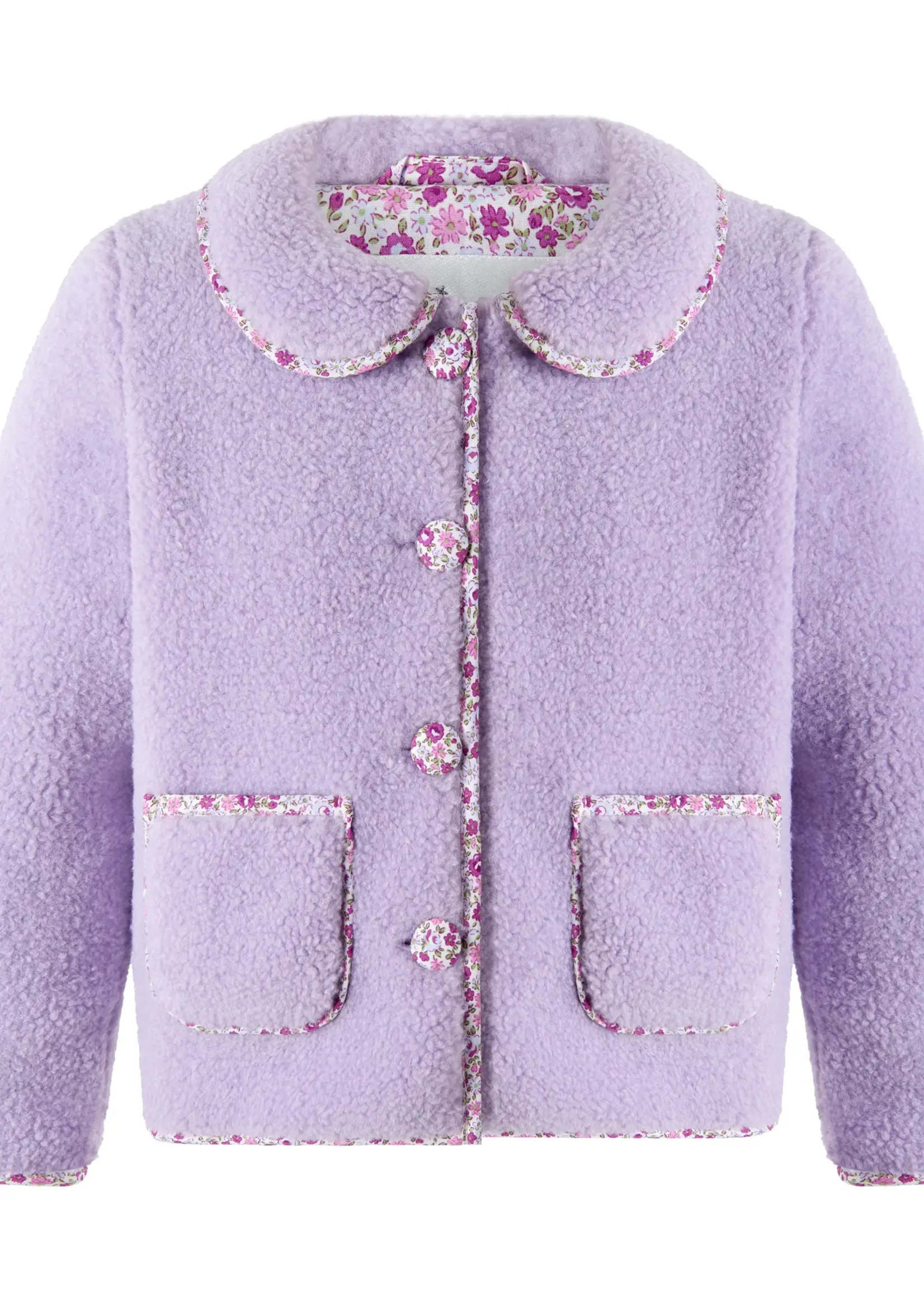 Rachel Riley Floral Trim Jacket