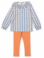 Lila + Hayes Lulu Girls' Legging Set