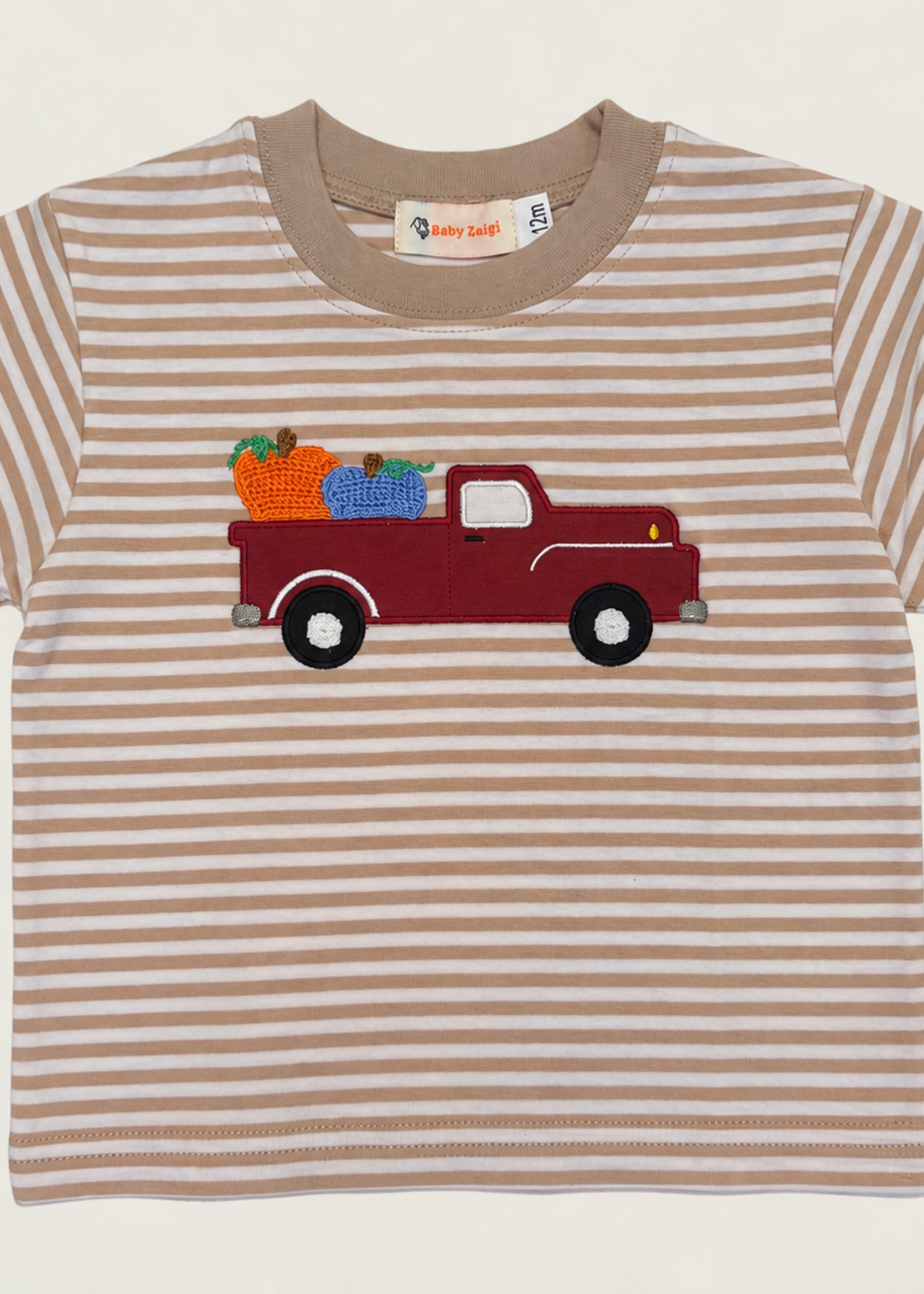 Luigi Kids Boys S/S Backhoe w/ Pumpkin