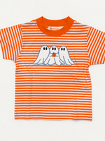 Luigi Kids Boys Stripe S/S Ghost w/ Pumpkin