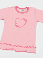 Luigi Kids Girls L/S Heart Shape Bow
