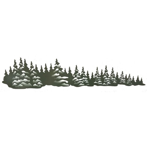 Green Trees Right Facing Decal