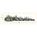 Green Trees Right Facing Decal