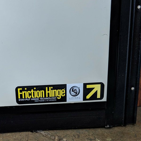 RV Entry Door 24" x 72" Mint Green w/Off White w/No Window Affordable