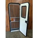 Lippert Components 26.5" x 72" RV Entry Door Tan with Black Trim