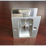 Fastec Industrial Locking Satin Nickel Pocket Door Hardware Set